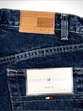 RARE-TRUE VINTAGE Tommy Hilfiger Jeans Classic Fit Dark Wash Y2K Size 4 A/29 NWT